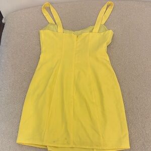 Lovers + Friends Sunny Yellow Strappy Mini Dress